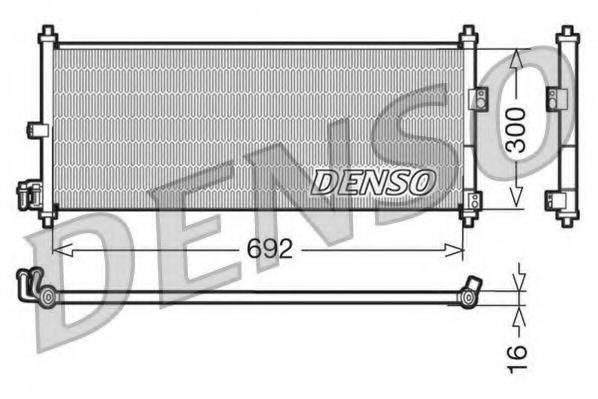 DENSO DCN46011 Конденсатор, кондиционер