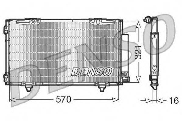 DENSO DCN50011 Конденсатор, кондиционер