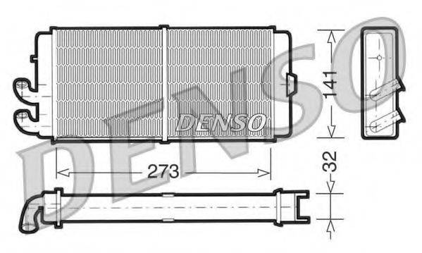 DENSO DRR02001 Теплообмінник, опалення салону