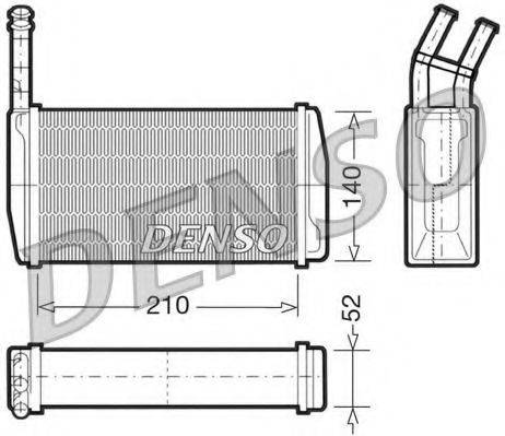 Теплообмінник, опалення салону DENSO DRR10011