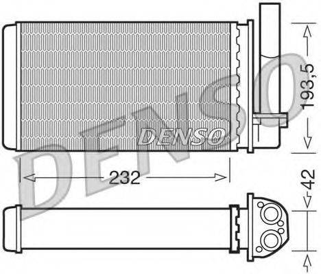 Теплообмінник, опалення салону DENSO DRR21003