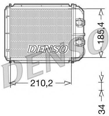 Теплообмінник, опалення салону DENSO DRR23014