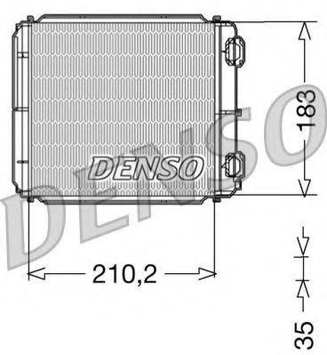 DENSO DRR23018 Теплообменник, отопление салона