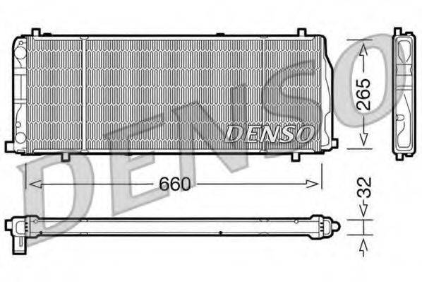 DENSO DRM02004 Радиатор, охлаждение двигателя