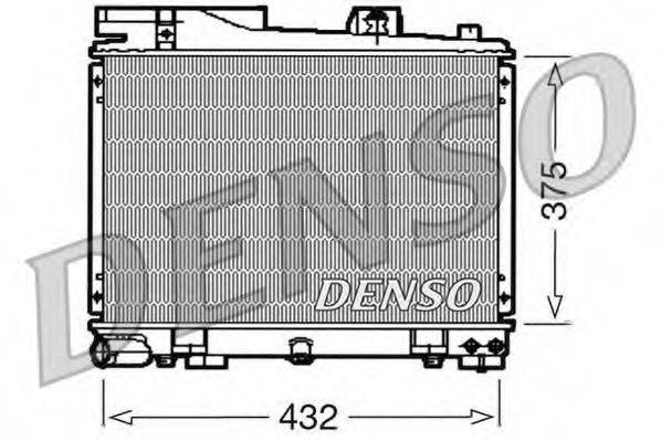 Радіатор, охолодження двигуна DENSO DRM05034