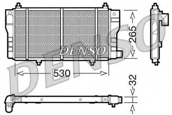 DENSO DRM07002 Радиатор, охлаждение двигателя