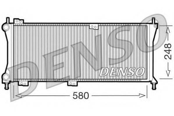 Радиатор, охлаждение двигателя DENSO DRM09083