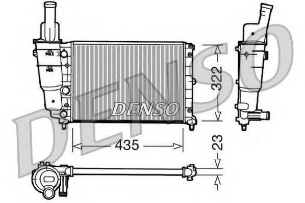 DENSO DRM09095 Радиатор, охлаждение двигателя