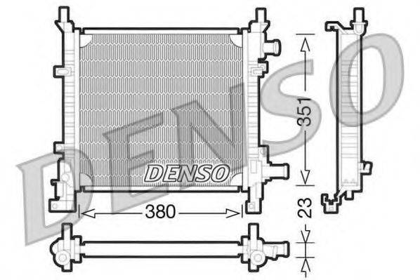 DENSO DRM10061 Радиатор, охлаждение двигателя