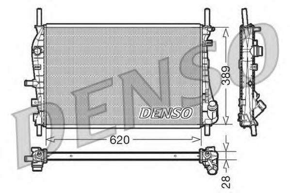 DENSO DRM10073 Радиатор, охлаждение двигателя