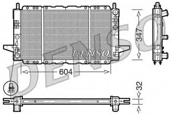 DENSO DRM10086 Радиатор, охлаждение двигателя