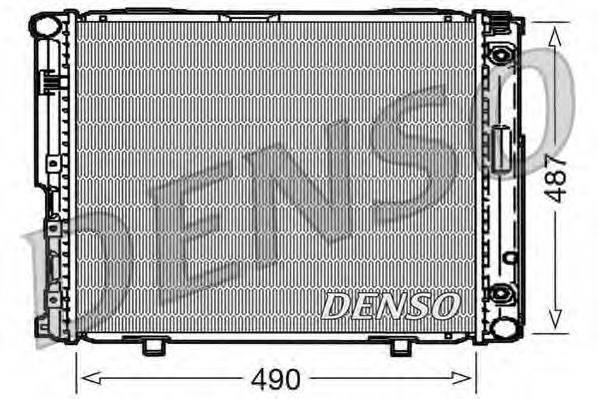 Радиатор, охлаждение двигателя DENSO DRM17004