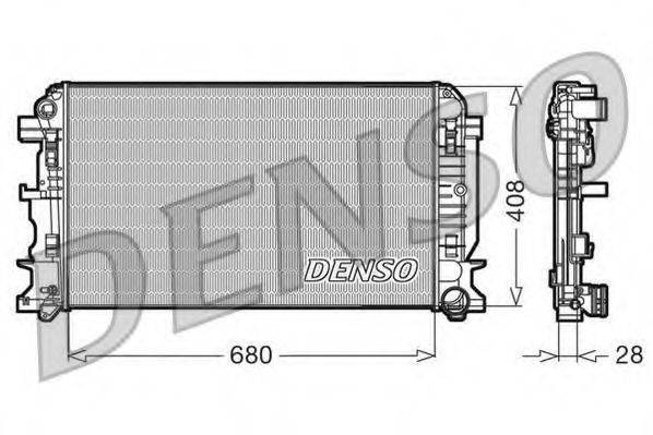 DENSO DRM17009 Радіатор, охолодження двигуна