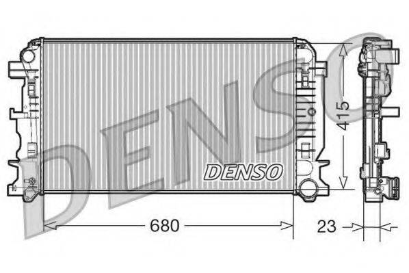 DENSO DRM17018 Радіатор, охолодження двигуна