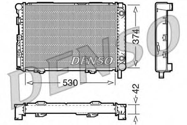 DENSO DRM17026 Радиатор, охлаждение двигателя