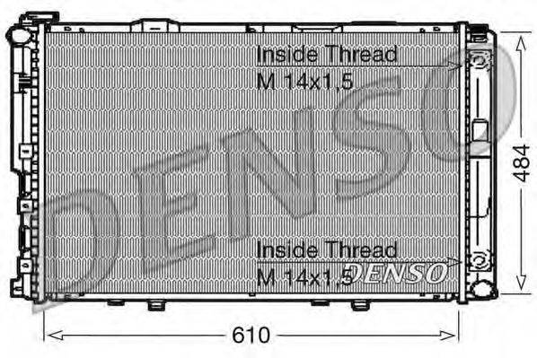 Радиатор, охлаждение двигателя DENSO DRM17039