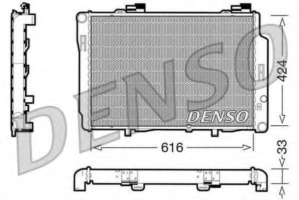 DENSO DRM17070 Радіатор, охолодження двигуна