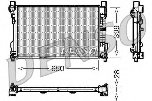 DENSO DRM17080 Радиатор, охлаждение двигателя