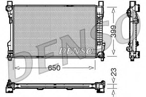 Радіатор, охолодження двигуна DENSO DRM17081