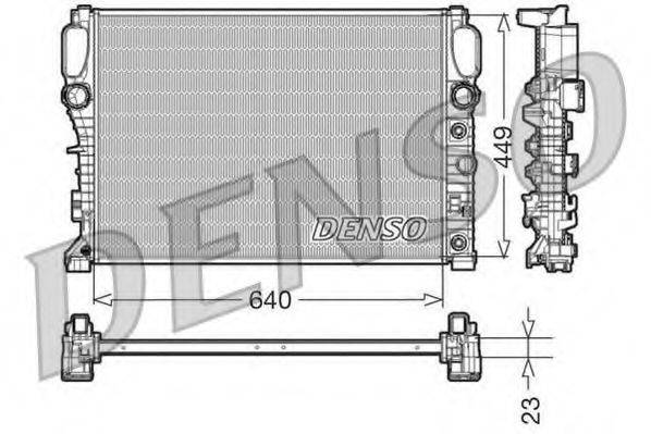 DENSO DRM17090 Радіатор, охолодження двигуна