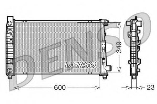 Радиатор, охлаждение двигателя DENSO DRM17102