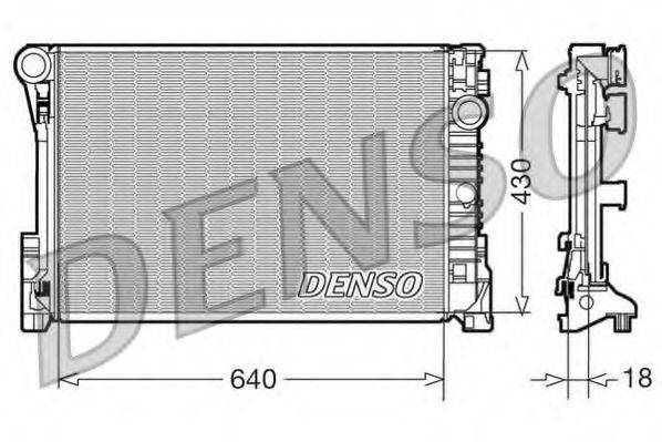 Радиатор, охлаждение двигателя DENSO DRM17111