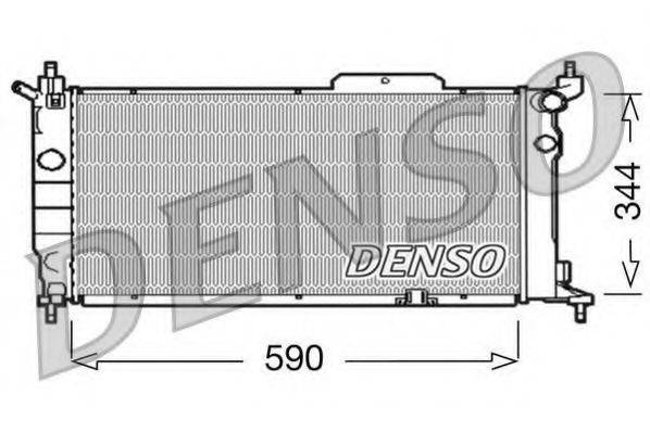 Радіатор, охолодження двигуна DENSO DRM20013