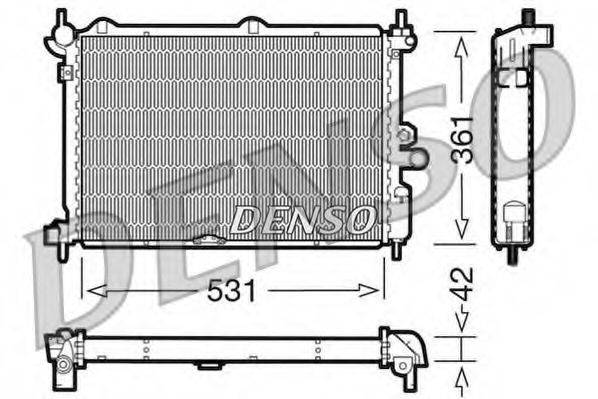 DENSO DRM20014 Радіатор, охолодження двигуна