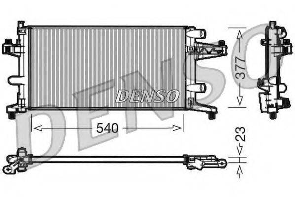 DENSO DRM20040 Радиатор, охлаждение двигателя