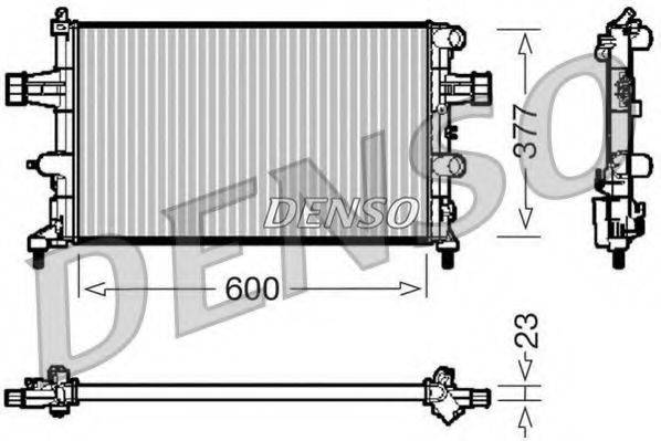 Радіатор, охолодження двигуна DENSO DRM20081