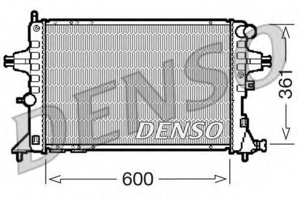 Радіатор, охолодження двигуна DENSO DRM20084