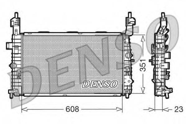 Радиатор, охлаждение двигателя DENSO DRM20093
