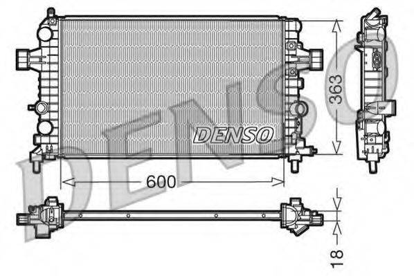 DENSO DRM20103 Радіатор, охолодження двигуна