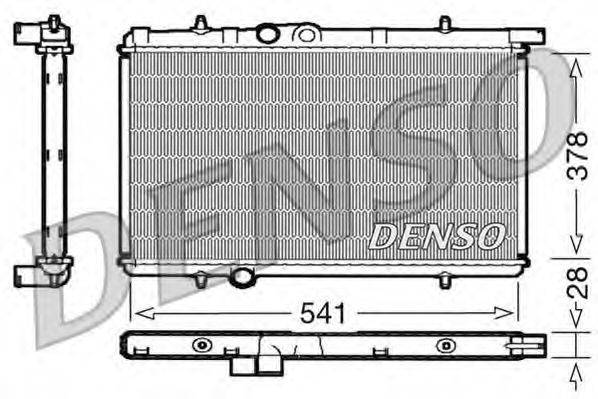 Радіатор, охолодження двигуна DENSO DRM21021
