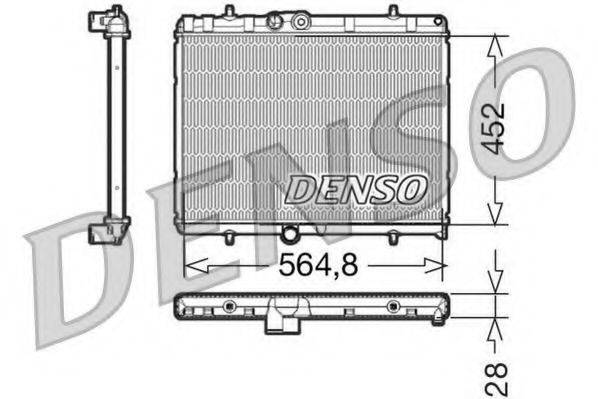DENSO DRM21057 Радиатор, охлаждение двигателя