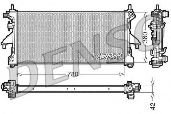 DENSO DRM21102 Радиатор, охлаждение двигателя