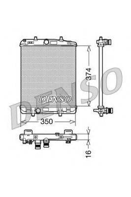 Радиатор, охлаждение двигателя DENSO DRM21603