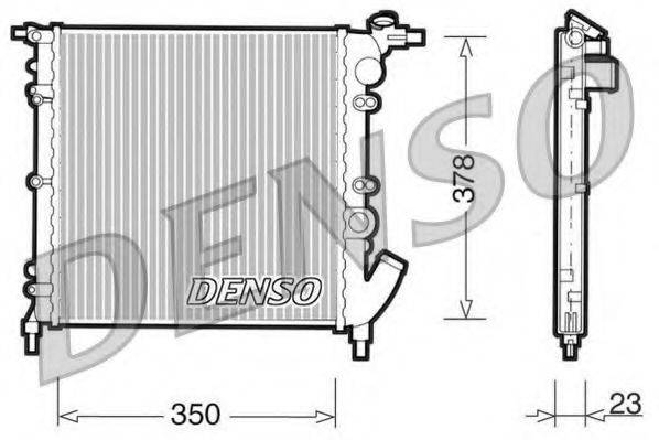 DENSO DRM23003 Радіатор, охолодження двигуна
