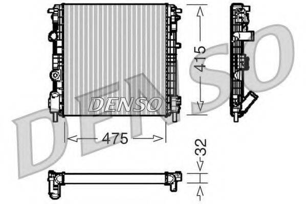 DENSO DRM23015 Радиатор, охлаждение двигателя