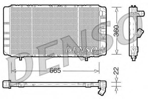 DENSO DRM23020 Радиатор, охлаждение двигателя