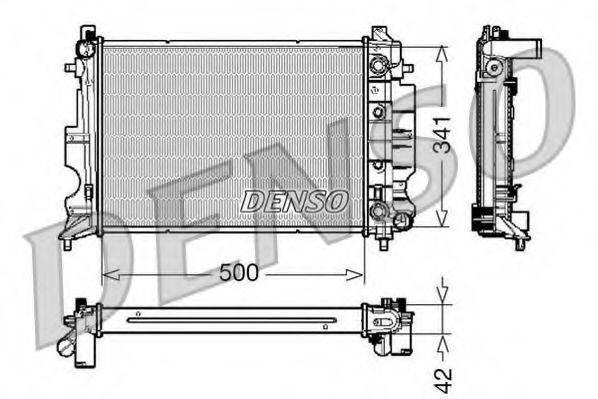 DENSO DRM25012 Радиатор, охлаждение двигателя