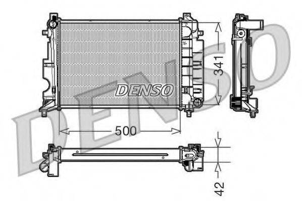 DENSO DRM25014 Радиатор, охлаждение двигателя