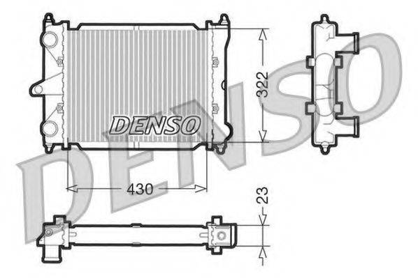 DENSO DRM32033 Радиатор, охлаждение двигателя