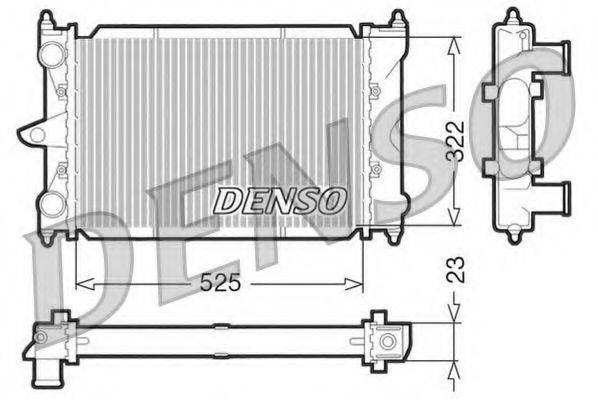 DENSO DRM32034 Радіатор, охолодження двигуна