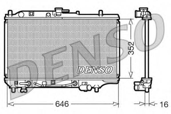 DENSO DRM44005 Радіатор, охолодження двигуна