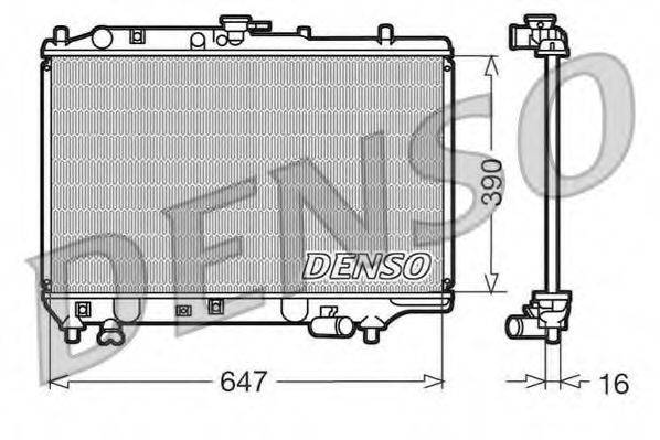 DENSO DRM44006 Радиатор, охлаждение двигателя