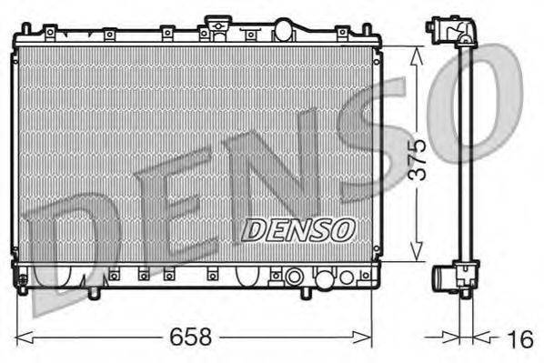 DENSO DRM45002 Радиатор, охлаждение двигателя