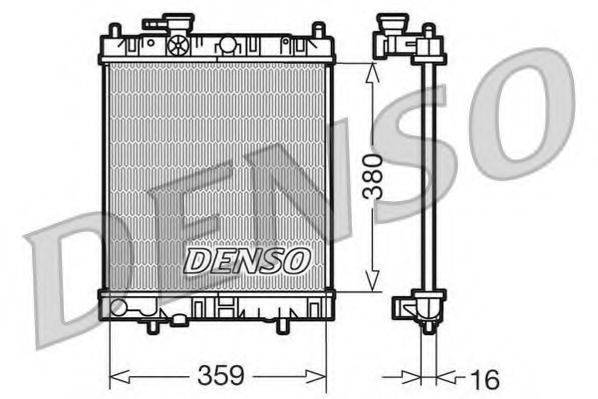 Радіатор, охолодження двигуна DENSO DRM46001