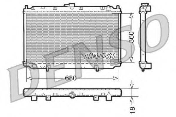 DENSO DRM46011 Радиатор, охлаждение двигателя