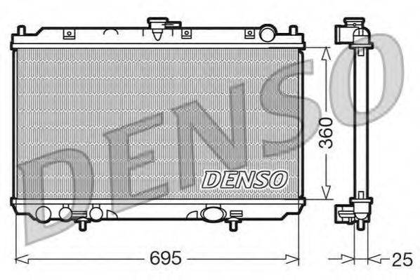 DENSO DRM46014 Радиатор, охлаждение двигателя